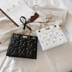 Large Capacity Women's Bag 2023 New Fashion Korean Version Messenger Chain Bag Diamond Lattice Fashion Shoulder Bag