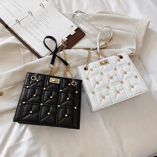 Large Capacity Women's Bag 2023 New Fashion Korean Version Messenger Chain Bag Diamond Lattice Fashion Shoulder Bag