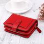 Good Quality short Women's PU Leather Wallet Credit Card Holder Zipper Purse wallets for women 2023 coin purse ladies red wallet carteras para mujer