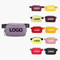 custom designer waterproof fanny pack crossbody chest waist bag for women everywhere belt bag with metal logo
