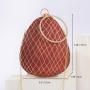 Characteristic Exquisite Clutches Oval Round Rhinestone Evening Bag Women handbag evening purse for party wedding