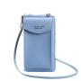 HR186 New Trend Mobile Phone Storage Bag PU Buckle Fashion Double Layer Wallet Multifunctional Women's Crossbody Outdoor Bag