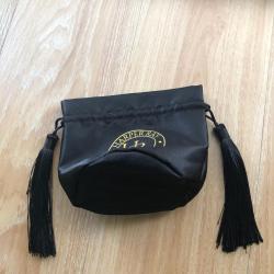 Round Bottom Satin Drawstring Bag  Custom Logo Printed Satin Jewelry Gift Packaging Bag