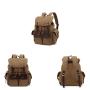 15.6 Inch Vintage Camping Outdoor Waterproof Travel Hiking School Bags Casual Sports Laptop Canvas Rucksack Backpack For Men
