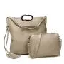 Cheap promotion stock lady handbag Mother's package pu leather tassel bag