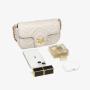 2024 sling bag women shoulder bags luxury fashion vegan leather crossbody bag with chain and embroider pattern