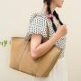 ZWY085 Wholesale New Women Solid Color Canvas Tote Bag Daily Casual Lightweight Shopping Bag Work Travel Organizer Shoulder Bag