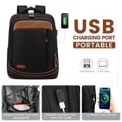 LOVEVOOK Waterproof Business Laptop backpack for Man Travel Outdoor Sports Bag custom 15.6 17in laptop backpack with USB Port
