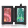 Factory wholesale leather id badge card holder business cardholder pu leather badge card holder
