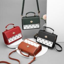 Popular design women's handbag pu leather 2024 new fashion women's crossbody bags small shoulder square bag