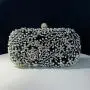 Hot Sell Fashionable Luxury Rhinestone Pearls Beaded Wedding Party Clutch Purse Ladies Bridal Evening Bags sac tendance 2024