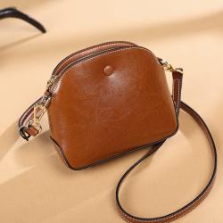 Lady Bags Cowhide Leather Handbags For Women Luxury Solid Color Fashion Women Bag Shell Type Bags Women Handbags Ladies