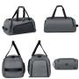 ZF077 Custom Logo Gym Bag Wet and Dry Separation Sports Bag Independent Shoe Compartment Oxford Cloth Waterproof Travel Bag