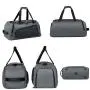 ZF077 Custom Logo Gym Bag Wet and Dry Separation Sports Bag Independent Shoe Compartment Oxford Cloth Waterproof Travel Bag