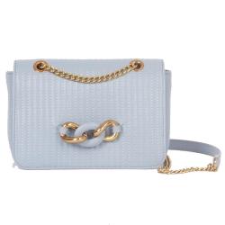 2024 Custom Logo Embroidery Vegan Leather Crossbody Bag For Women Shoulder Chain