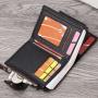 2024 spring new hot selling business men's short wallet large capacity multi-card slot wallet credit card bag