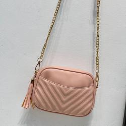 2024 Quilted crossbody bags women handbags fashion ladies squared shoulder purse leather bags with tassels wholesale