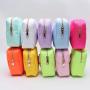 Keymay New Updating Cute DIY Personalized Mini Coin Purse Portable Travel Bag Chenille Patch Cosmetic Bag Nylon Makeup Bag Pouch