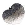 New arrival custom heart-shaped color-changing luxury rhinestone unique purse evening clutch bag Ladies Crystal Purse