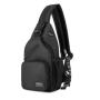 Women's Fashionable Oxford Cloth Chest Bag with Headphone Hole Zipper Closure Low MOQ Outdoor Wear Proof for Summer Spring