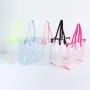 Keymay RTS Large Plastic Colored Clear Pvc Tote Bag Clear Purses Women Handbags Clear Stadium Approved Tote Bag Tote Bag Clear