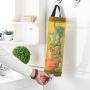 KBW525 Rubbish Bag Storage Kitchen Wall Mounted Plastic Storage Bag Extractable Household Shopping Bag Mesh Storage Box