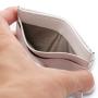 Vegan leather PU saffiano leather front pocket card wallet rfid blocking card holders