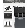 LOVEVOOK 3pc/set Weekender Duffle Bag with Shoe Compartment Gym Bag with Makeup Pouch Carry on Women's Travel Duffel Bag