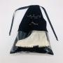Custom Logo Printing Cotton Linen Plastic Gift Shopping Bag Shoe Dust Storage Bag Large Black Cotton Shoe Packaging Pouch