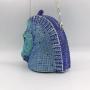 2024  women animal evening purse bags wedding bridal bling rhinestone Horse's head diamond party clutch handbag Evening hand Bag