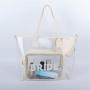 Keymay New Design RTS Stock 10 Colors women Waterproof Large Plastic Colored Clear PVC Handbags Large Beach Bag PVC Tote Bag