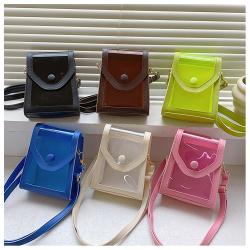 custom phone crossbody handbag PVC transparent casual shoulder bag fashion mini handbag messenger bag