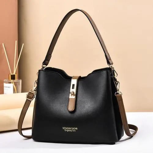 Fashion leather customized leather tote bag handbag women briefcase bag