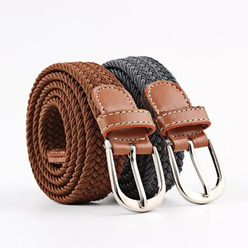 The New Stretch Woven Elastic Jeans Belt Fabric Belt Men Women Unisex Multiple Colors In Stock