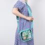 Keymay  NO MOQ 11Colors Transparent Pvc Women Crossbody Bag Adjust Shoulder Clear Purse Stadium Approved