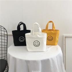 Wholesale Custom Printable Logo Handheld Printed Canvas Cotton Tote Bags For Shopping Gift Storage