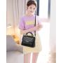 ZR284 Women's Bag 2023 New Fashion One Shoulder Oblique Straddle Bag High Capacity PU Stone Pattern Handbag
