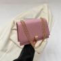 2023 Chain Para Mujeres Bolso Bolsas Designer Women'S Shoulder Bags Small Square Simple Pu Leather Crossbody Bags For Women