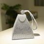 New Diamond Inlaid Dinner Bag Portable Fashion Personalized Triangle Small Bag
