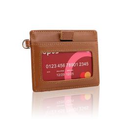 High quality genuine leather credit card holder slim id card holder leather mini card holder