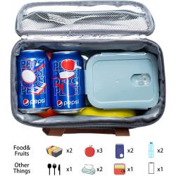 Leakproof Insulated Lunch Bag Women Kids Cooler Lunch Tote Box Container for Work Outdoor
