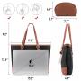 LOVEVOOK Waterproof Computer Totes Purse Business Office Briefcase Work Handbag Shoulder Bag Large Laptop Tote Bag for Women