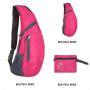 Wholesale Outdoor Cycling Foldable Crossbody Shoulder Daypack Portable Folding Custom Logo Sports Chest Bags