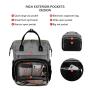 LOVEVOOK Carry on fashion ladies custom logo business office Durable Nylon casual Bookbag USB women's stylish laptop backpack