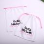 Hot Sale Custom Logo Printing Nylon Mesh Soap Shampoo Storage Bag Drawstring Skincare Product Gift Packaging Mesh Pouch