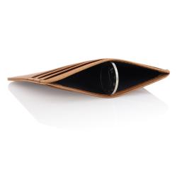 Custom Genuine Leather Card Holder Slim Men Mini Wallet Holder RFID Men's Leather Card Holder