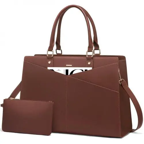 LOVEVOOK wholesale Large Bags 2pc Tote Bag Multi Use work shoulder laptop Tote handbags with compartments For Ladies and girls
