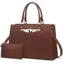 LOVEVOOK wholesale Large Bags 2pc Tote Bag Multi Use work shoulder laptop Tote handbags with compartments For Ladies and girls