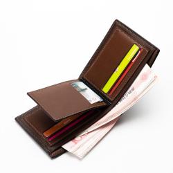 OEB006 New Fashion Men Wallet Business Casual Slim Wallet Purse Short PU Leather Brand Wallet For Men ID Credit Card Holders