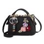 New Fashion Simulation Flower Box Stylish One Shoulder Diagonal Bag Pure Color PU Leather Handbag With Zipper
